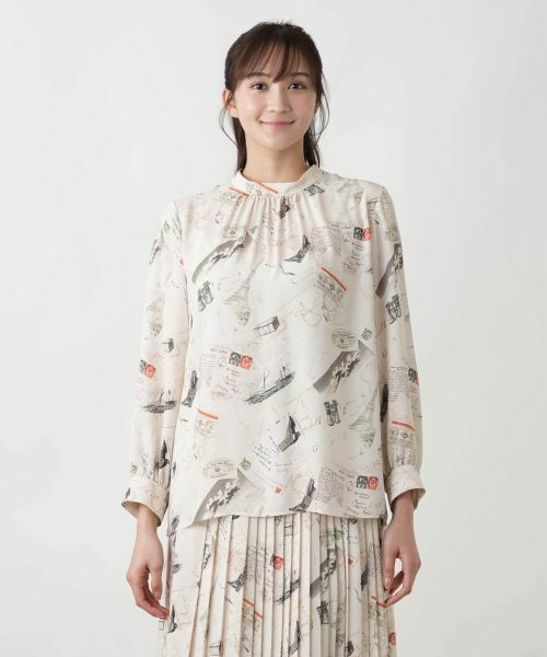 Leilian PLUS HOUSE / レリアンプラスハウス シャツ・ブラウス | 【店舗人気】プリントボウタイブラウス【Leilian WHITE LABEL】 | 詳細7