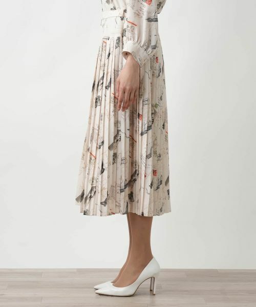 Leilian PLUS HOUSE / レリアンプラスハウス ロング・マキシ丈スカート | 【店舗人気】プリントプリーツスカート【Leilian WHITE LABEL】 | 詳細5
