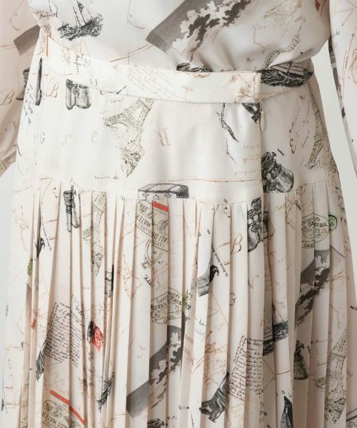 Leilian PLUS HOUSE / レリアンプラスハウス ロング・マキシ丈スカート | 【店舗人気】プリントプリーツスカート【Leilian WHITE LABEL】 | 詳細7