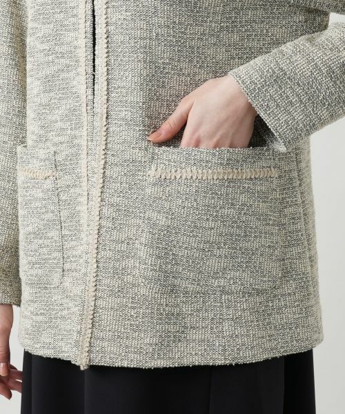 Leilian PLUS HOUSE / レリアンプラスハウス テーラードジャケット | 【店舗人気】ツイードニットジャケット【セレモニー】【Leilian WHITE LABEL】 | 詳細11