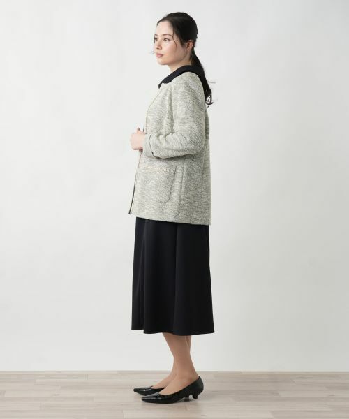 Leilian PLUS HOUSE / レリアンプラスハウス テーラードジャケット | 【店舗人気】ツイードニットジャケット【セレモニー】【Leilian WHITE LABEL】 | 詳細2