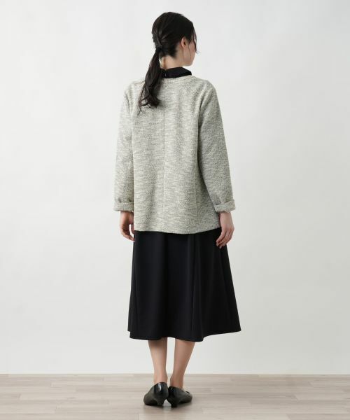 Leilian PLUS HOUSE / レリアンプラスハウス テーラードジャケット | 【店舗人気】ツイードニットジャケット【セレモニー】【Leilian WHITE LABEL】 | 詳細3