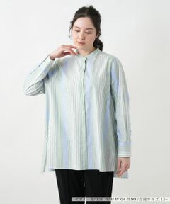F617 美品 XL 13 レリアン プラスハウス ストライプ レディース ストライプブラウス|レリアン プラスハウス | レリアン公式