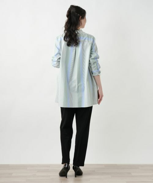 Leilian PLUS HOUSE / レリアンプラスハウス シャツ・ブラウス | 【店舗人気】バンドカラーブラウス【Leilian WHITE LABEL】 | 詳細3