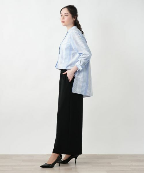 Leilian PLUS HOUSE / レリアンプラスハウス シャツ・ブラウス | 【店舗人気】バンドカラーブラウス【Leilian WHITE LABEL】 | 詳細5