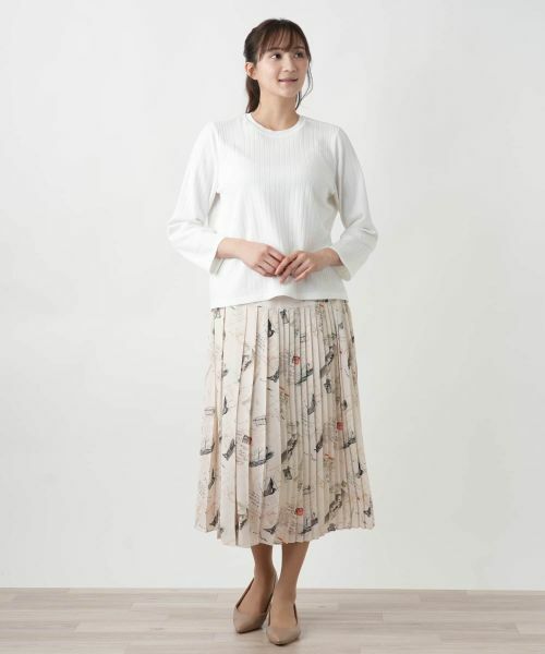 Leilian PLUS HOUSE / レリアンプラスハウス ニット・セーター | 【店舗人気】クルーネックニット【Leilian WHITE LABEL】 | 詳細1