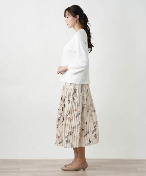 Leilian PLUS HOUSE / レリアンプラスハウス ニット・セーター | 【店舗人気】クルーネックニット【Leilian WHITE LABEL】 | 詳細2