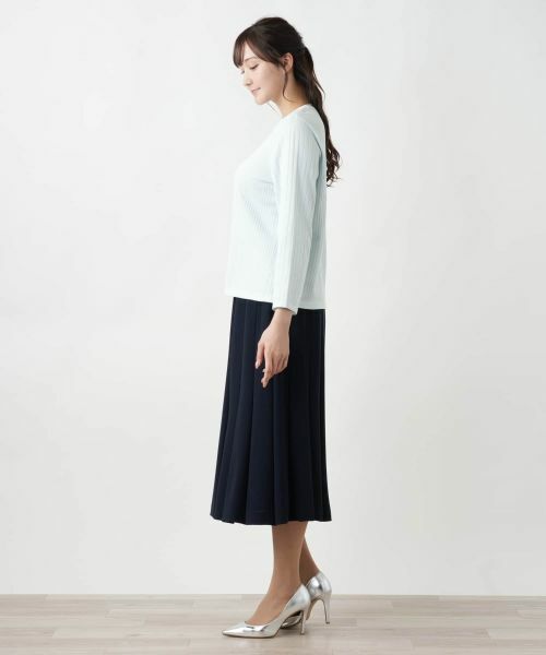 Leilian PLUS HOUSE / レリアンプラスハウス ニット・セーター | 【店舗人気】クルーネックニット【Leilian WHITE LABEL】 | 詳細9