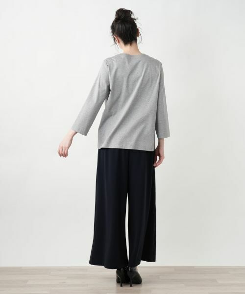 Leilian PLUS HOUSE / レリアンプラスハウス Tシャツ | 【店舗人気】フラワーモチーフカットソー【Leilian WHITE LABEL】 | 詳細6