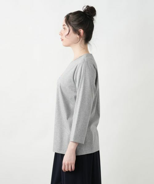 Leilian PLUS HOUSE / レリアンプラスハウス Tシャツ | 【店舗人気】フラワーモチーフカットソー【Leilian WHITE LABEL】 | 詳細8