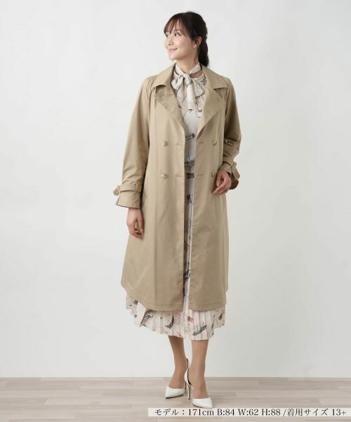 Leilian PLUS HOUSE / レリアンプラスハウス その他アウター | 【店舗人気】オープンカラートレンチコート【セレモニー】【Leilian WHITE LABEL】 | 詳細4