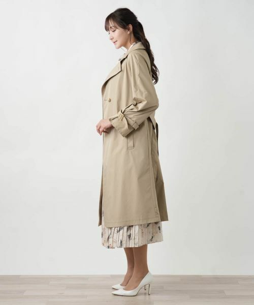Leilian PLUS HOUSE / レリアンプラスハウス その他アウター | 【店舗人気】オープンカラートレンチコート【セレモニー】【Leilian WHITE LABEL】 | 詳細5