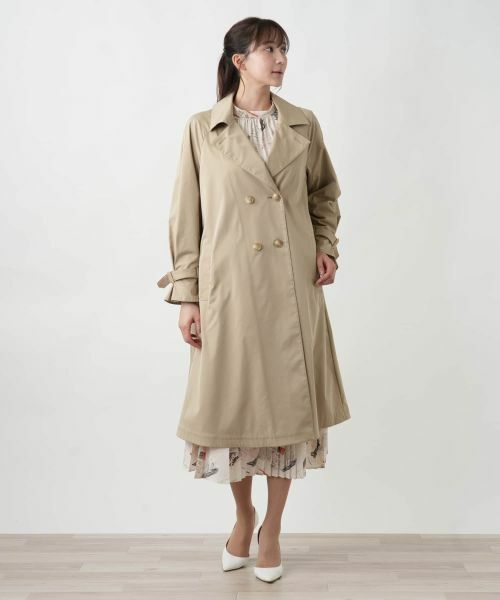 Leilian PLUS HOUSE / レリアンプラスハウス その他アウター | 【店舗人気】オープンカラートレンチコート【セレモニー】【Leilian WHITE LABEL】 | 詳細7
