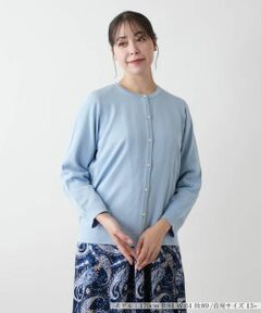 Leilian PLUS HOUSE / レリアンプラスハウス カーディガン・ボレロ | 【店舗人気】クルーネックカーディガン