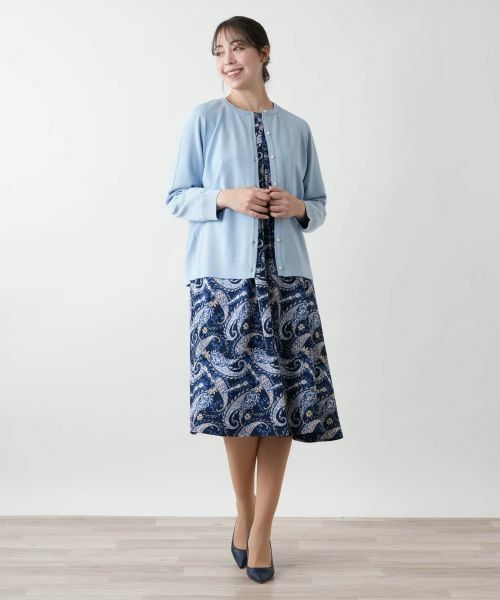 Leilian PLUS HOUSE / レリアンプラスハウス カーディガン・ボレロ | 【店舗人気】クルーネックカーディガン | 詳細1