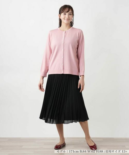 Leilian PLUS HOUSE / レリアンプラスハウス カーディガン・ボレロ | 【店舗人気】クルーネックカーディガン | 詳細5