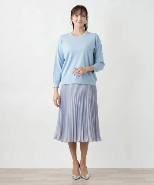 Leilian PLUS HOUSE / レリアンプラスハウス ニット・セーター | 【店舗人気】クルーネックニット | 詳細1