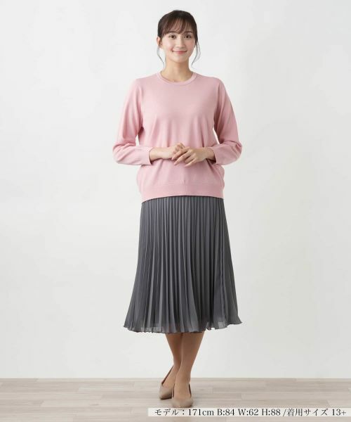 Leilian PLUS HOUSE / レリアンプラスハウス ニット・セーター | 【店舗人気】クルーネックニット | 詳細4