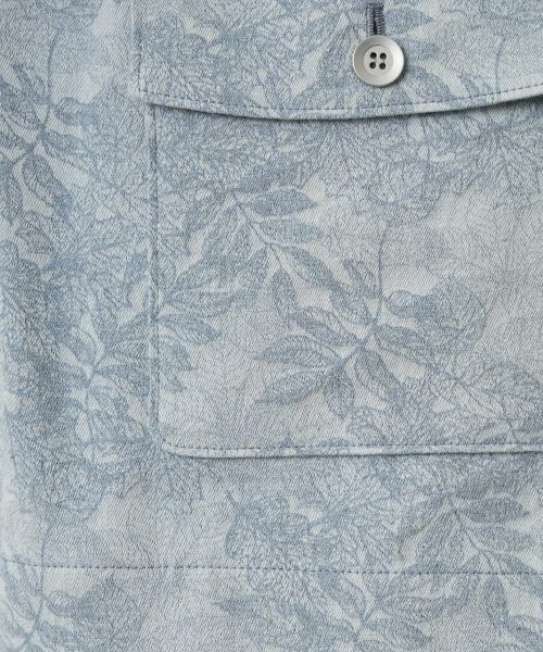 Leilian PLUS HOUSE / レリアンプラスハウス テーラードジャケット | リーフ柄シャツジャケット【Leilian WHITE LABEL】 | 詳細16