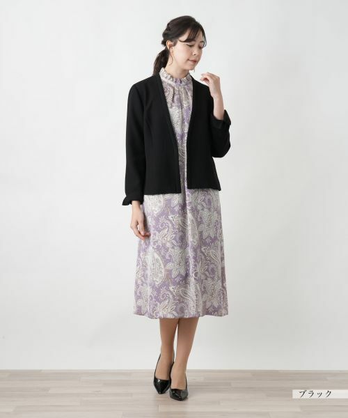 Leilian PLUS HOUSE / レリアンプラスハウス テーラードジャケット | 【店舗人気】ノーカラージャケット【Leilian WHITE LABEL】 | 詳細1