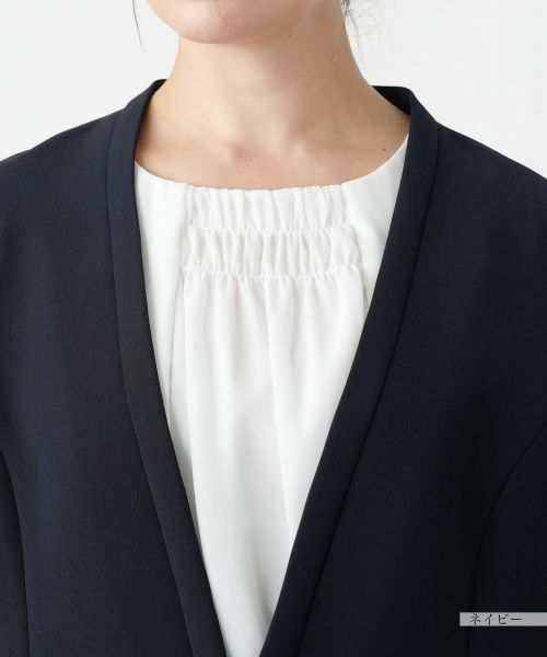 Leilian PLUS HOUSE / レリアンプラスハウス テーラードジャケット | 【店舗人気】ノーカラージャケット【Leilian WHITE LABEL】 | 詳細10