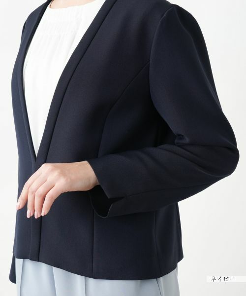 Leilian PLUS HOUSE / レリアンプラスハウス テーラードジャケット | 【店舗人気】ノーカラージャケット【Leilian WHITE LABEL】 | 詳細13