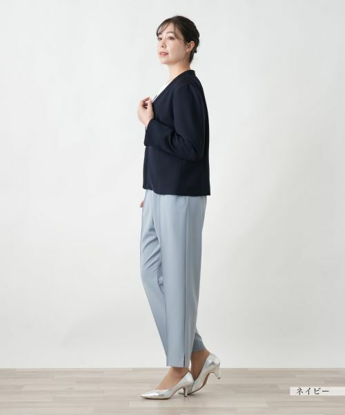 Leilian PLUS HOUSE / レリアンプラスハウス テーラードジャケット | 【店舗人気】ノーカラージャケット【Leilian WHITE LABEL】 | 詳細5