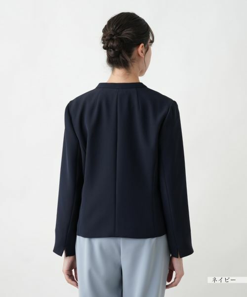 Leilian PLUS HOUSE / レリアンプラスハウス テーラードジャケット | 【店舗人気】ノーカラージャケット【Leilian WHITE LABEL】 | 詳細9