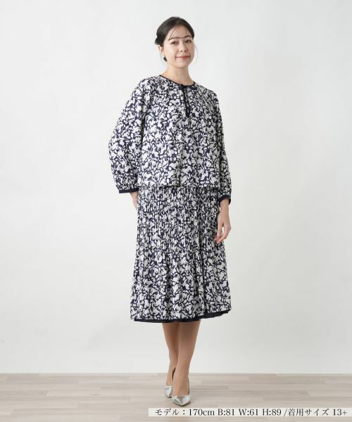 Leilian PLUS HOUSE / レリアンプラスハウス シャツ・ブラウス | 【店舗人気】フラワー柄リボンブラウス【Leilian WHITE LABEL】 | 詳細4