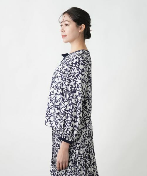 Leilian PLUS HOUSE / レリアンプラスハウス シャツ・ブラウス | 【店舗人気】フラワー柄リボンブラウス【Leilian WHITE LABEL】 | 詳細8