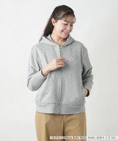 Leilian PLUS HOUSE / レリアンプラスハウス スウェット | 【店舗人気】ラメジップパーカ【Leilian WHITE LABEL】