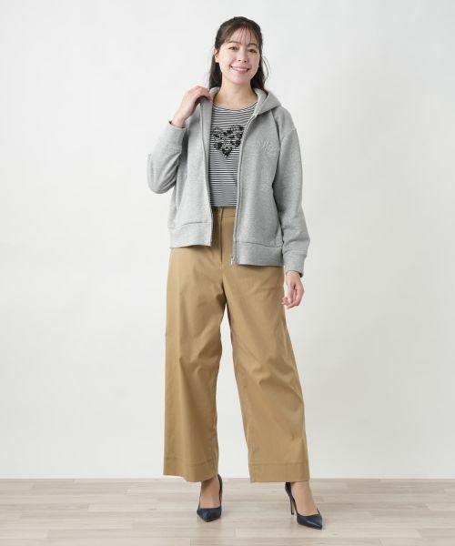 Leilian PLUS HOUSE / レリアンプラスハウス スウェット | 【店舗人気】ラメジップパーカ【Leilian WHITE LABEL】 | 詳細1