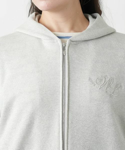 Leilian PLUS HOUSE / レリアンプラスハウス スウェット | 【店舗人気】ラメジップパーカ【Leilian WHITE LABEL】 | 詳細10