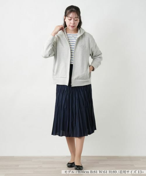 Leilian PLUS HOUSE / レリアンプラスハウス スウェット | 【店舗人気】ラメジップパーカ【Leilian WHITE LABEL】 | 詳細4