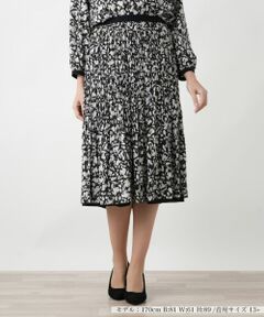 Leilian PLUS HOUSE / レリアンプラスハウス ロング・マキシ丈スカート | 【店舗人気】プリントプリーツスカート【Leilian WHITE LABEL】