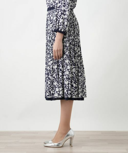 Leilian PLUS HOUSE / レリアンプラスハウス ロング・マキシ丈スカート | 【店舗人気】プリントプリーツスカート【Leilian WHITE LABEL】 | 詳細10