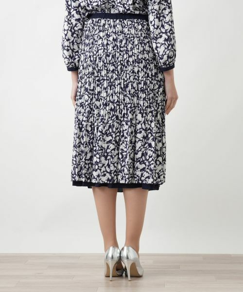 Leilian PLUS HOUSE / レリアンプラスハウス ロング・マキシ丈スカート | 【店舗人気】プリントプリーツスカート【Leilian WHITE LABEL】 | 詳細11