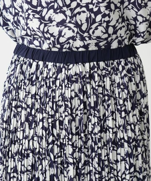 Leilian PLUS HOUSE / レリアンプラスハウス ロング・マキシ丈スカート | 【店舗人気】プリントプリーツスカート【Leilian WHITE LABEL】 | 詳細12