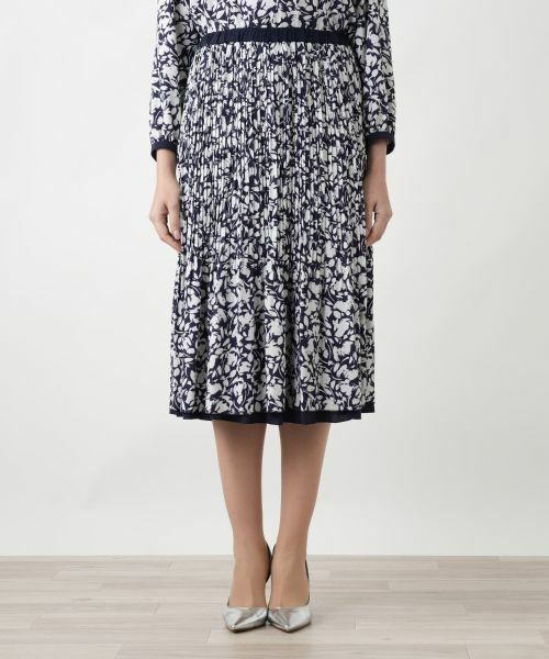 Leilian PLUS HOUSE / レリアンプラスハウス ロング・マキシ丈スカート | 【店舗人気】プリントプリーツスカート【Leilian WHITE LABEL】 | 詳細9