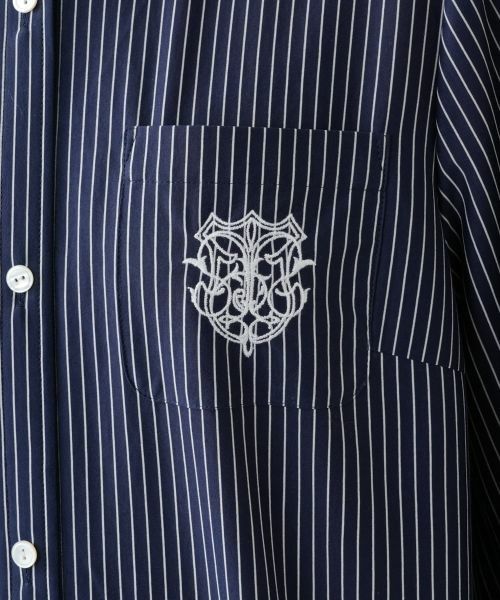 Leilian PLUS HOUSE / レリアンプラスハウス シャツ・ブラウス | 【店舗人気】刺繍ストライプシャツ | 詳細14