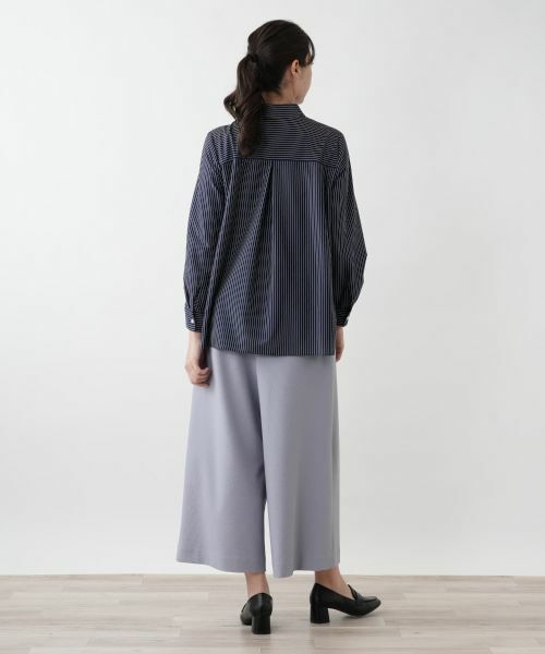 Leilian PLUS HOUSE / レリアンプラスハウス シャツ・ブラウス | 【店舗人気】刺繍ストライプシャツ | 詳細6