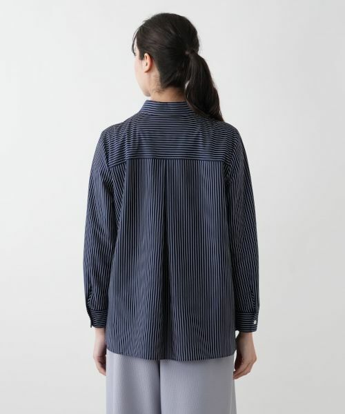 Leilian PLUS HOUSE / レリアンプラスハウス シャツ・ブラウス | 【店舗人気】刺繍ストライプシャツ | 詳細9