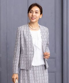 Leilian PLUS HOUSE / レリアンプラスハウス テーラードジャケット | ノーカラージャケット【セレモニー】