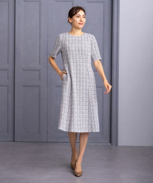 Leilian PLUS HOUSE / レリアンプラスハウス ドレス | 【店舗人気】ツイードワンピース【セレモニー】 | 詳細1