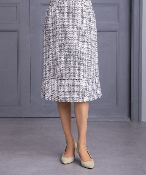 Leilian PLUS HOUSE / レリアンプラスハウス ミニ・ひざ丈スカート | 【店舗人気】ツイードスカート【セレモニー】 | 詳細3