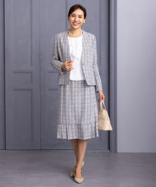 Leilian PLUS HOUSE / レリアンプラスハウス ミニ・ひざ丈スカート | 【店舗人気】ツイードスカート【セレモニー】 | 詳細6