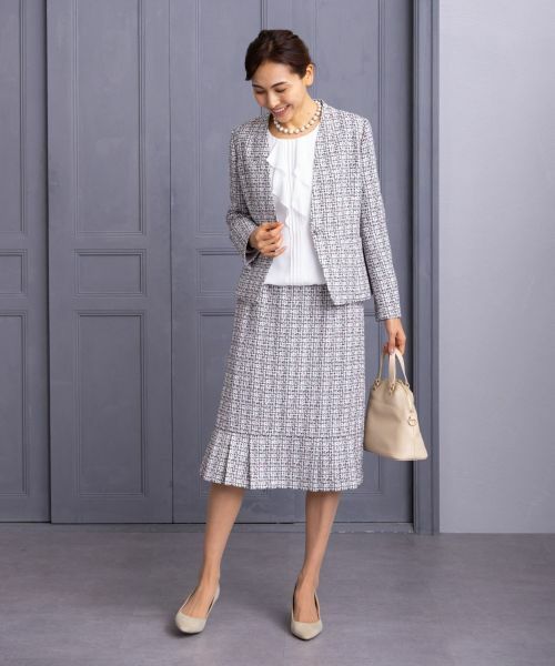 Leilian PLUS HOUSE / レリアンプラスハウス ミニ・ひざ丈スカート | 【店舗人気】ツイードスカート【セレモニー】 | 詳細7