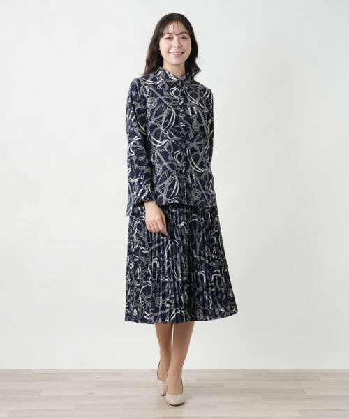 Leilian PLUS HOUSE / レリアンプラスハウス シャツ・ブラウス | 【店舗人気】プリントブラウス | 詳細1