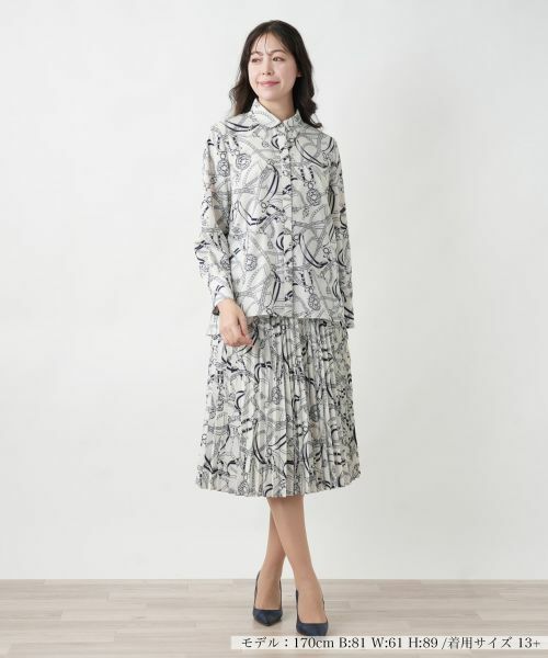 Leilian PLUS HOUSE / レリアンプラスハウス シャツ・ブラウス | 【店舗人気】プリントブラウス | 詳細5