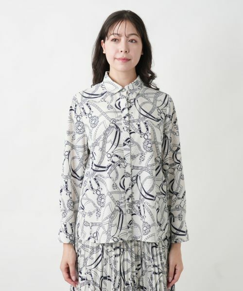 Leilian PLUS HOUSE / レリアンプラスハウス シャツ・ブラウス | 【店舗人気】プリントブラウス | 詳細8